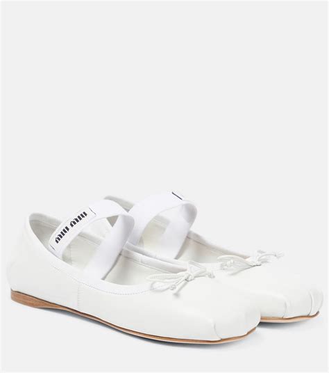 miu miu ballet flats white|ballet flats worth money.